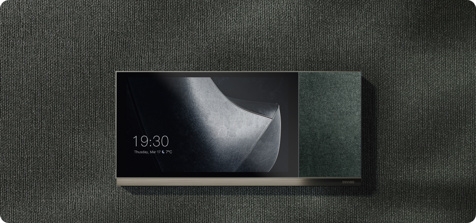 Green Fabric Decorative SurfaceUsing the same Danish fabric of B&O